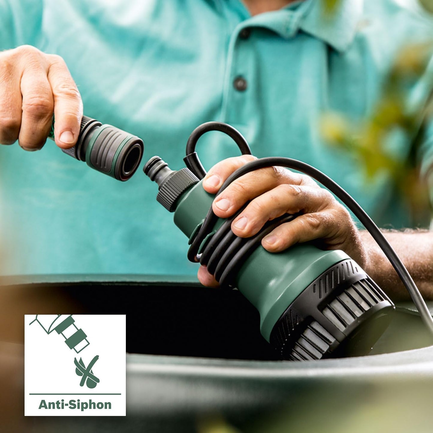 GardenPump 18, Neues Design | Classic Green Tauchpumpe | ohne Akku