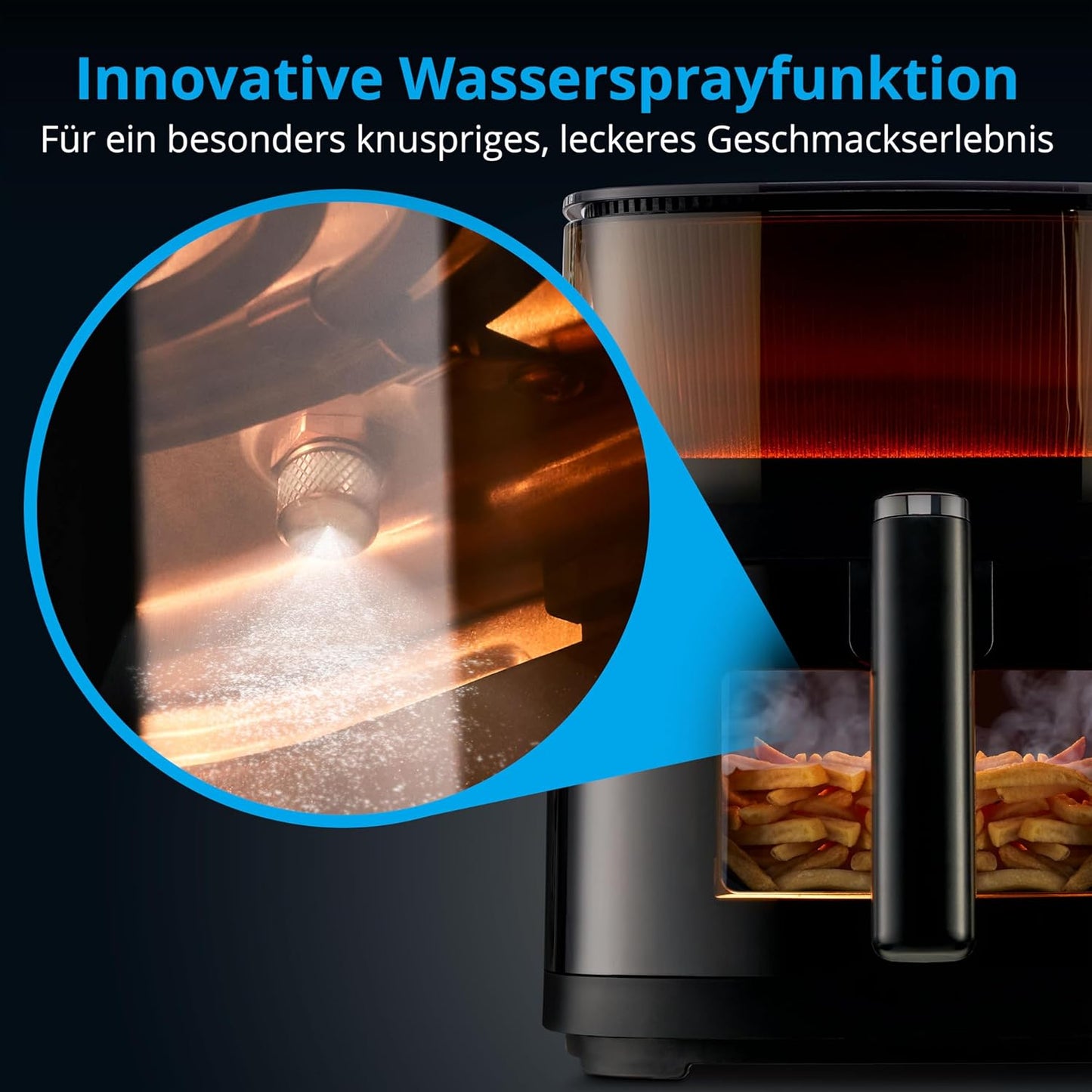 X10 XL Heissluftfritteuse mit Wassersprühfunktion