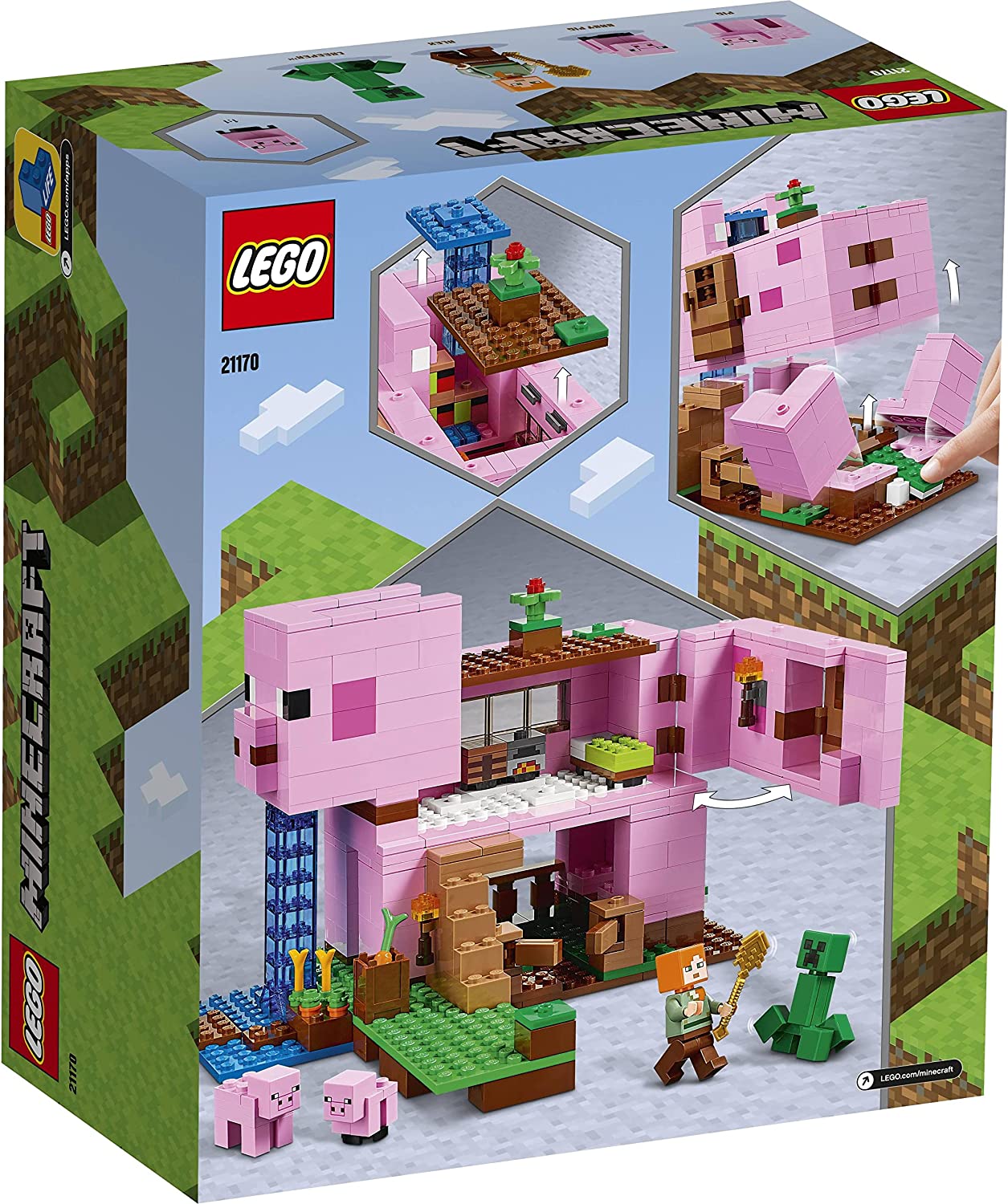 21170 Minecraft Das Schweinehaus, Konstruktionsspielzeug