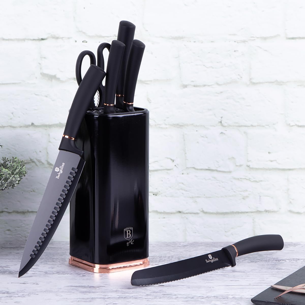 KNIFE SET WITH STAND BERLINGER HAUS BH-2422