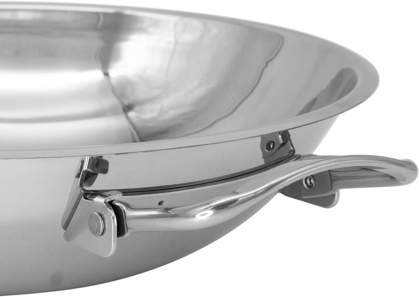 Wokpfanne mit abklappbaren Griffen, Wok