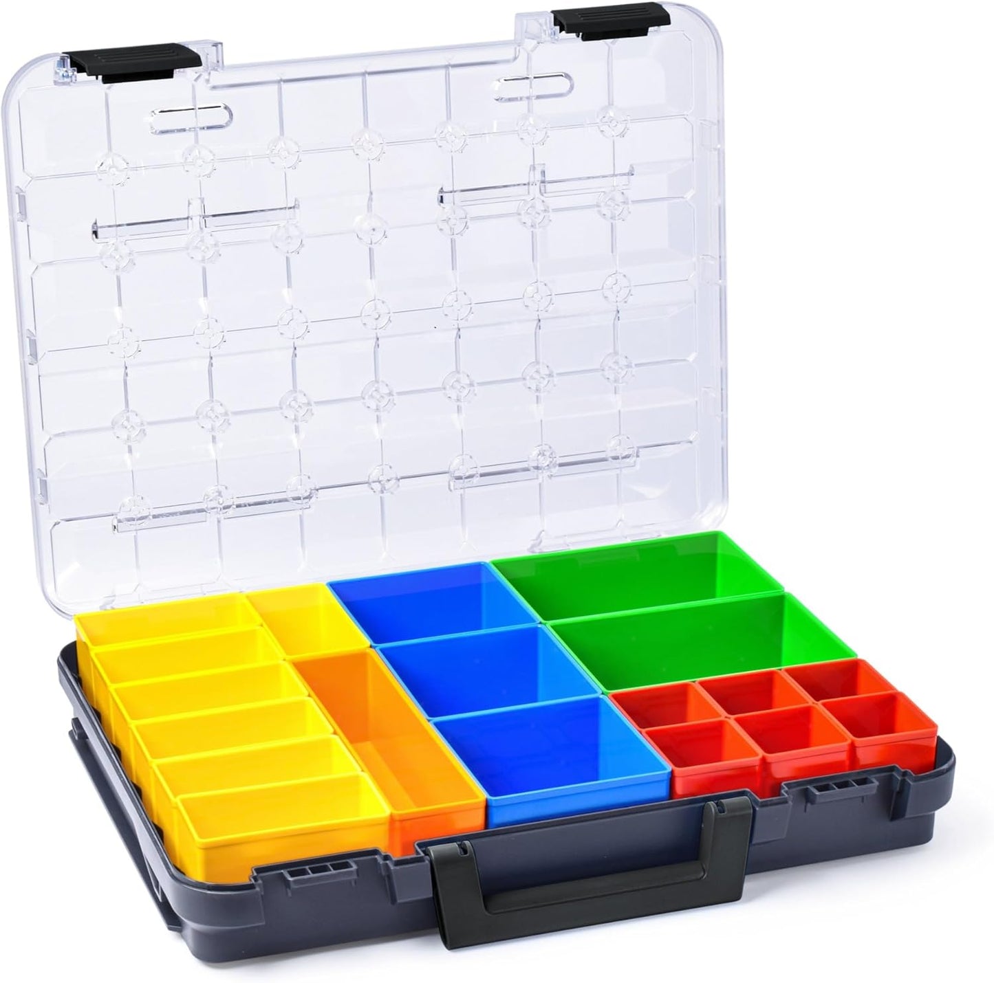 Sortimentskasten mit Klappgriff T-BOXX 320 inkl. Insetbox T2, T2 Anthrazit