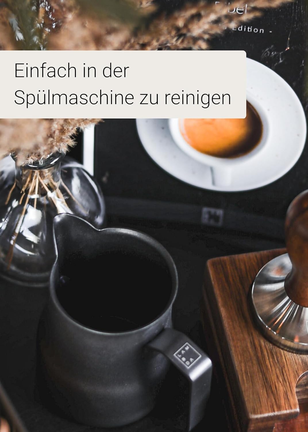 Barista Milchkännchen, Schwarz/Anthrazit 150ml