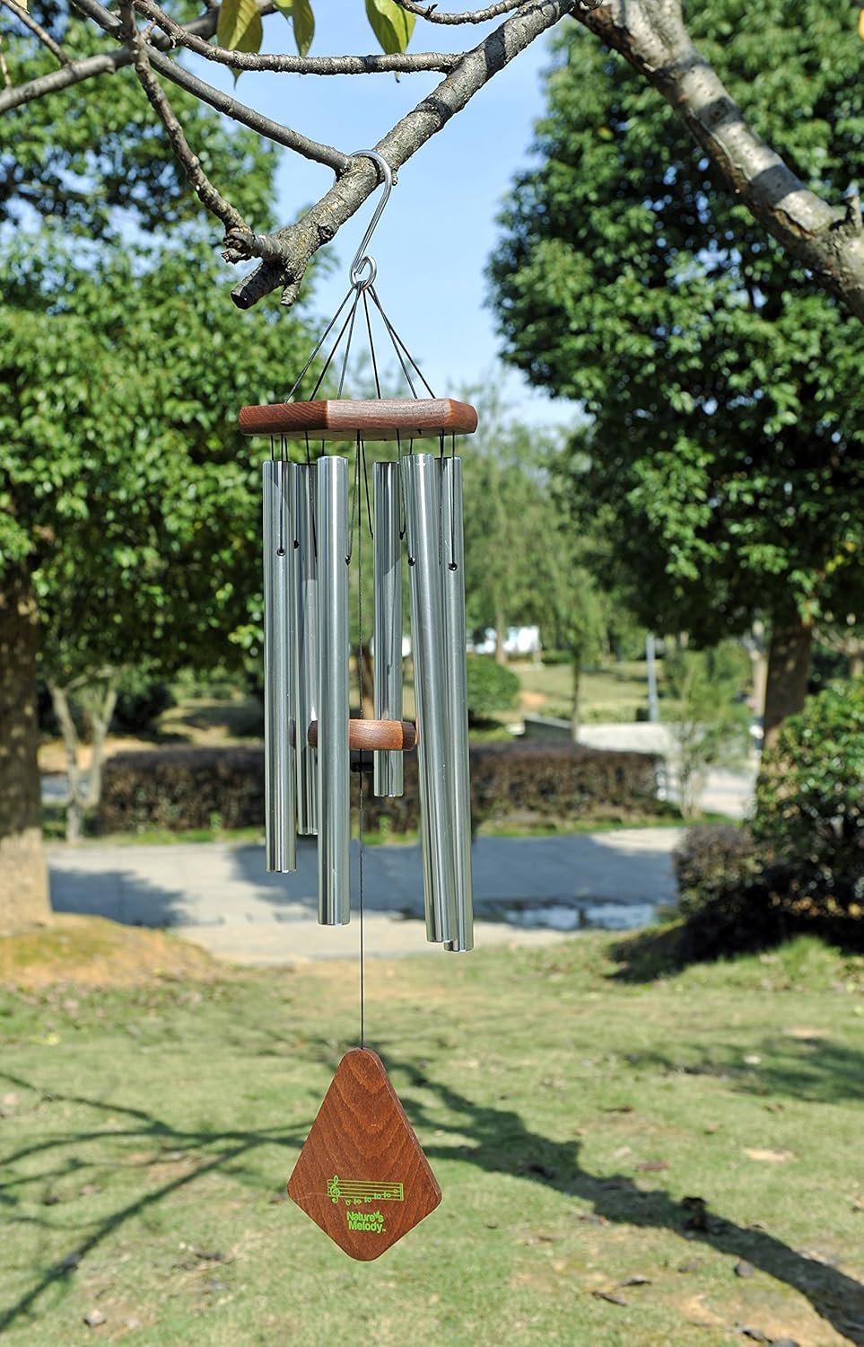Premium Klangspiel, 28 Zoll/ca. 71 cm Silberfarben