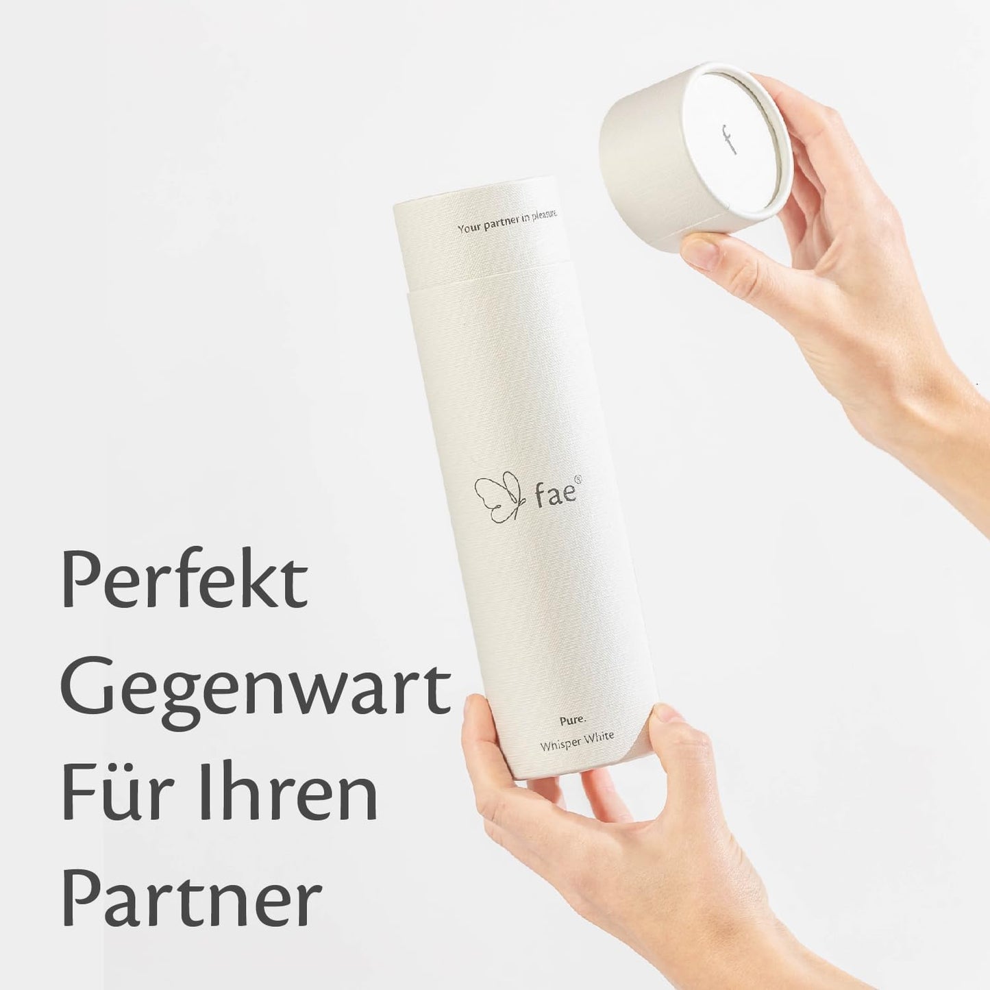 Magic Wand Vibrator mit 160 Kombinationen, Pure Serie, Whisper White