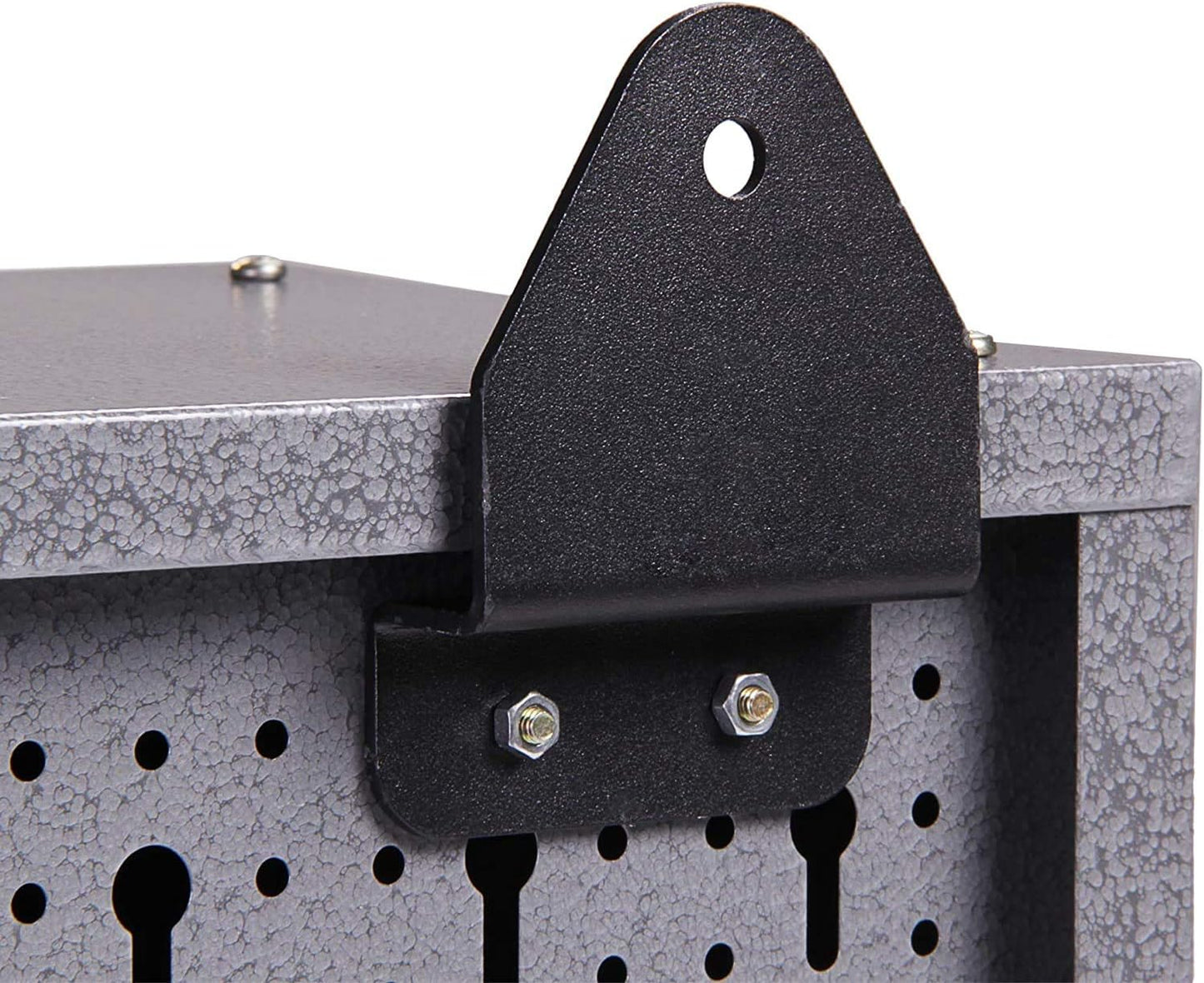 Werkzeugschrank MB01 mit Regalen und Schloss, Grau
