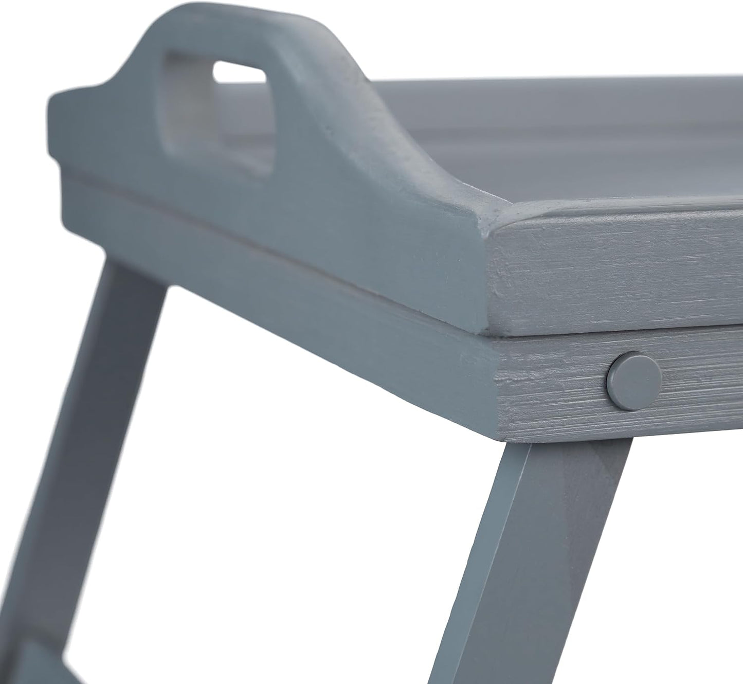 Klappbares Betttablett-Set, 24 x 60 x 30 cm Grau