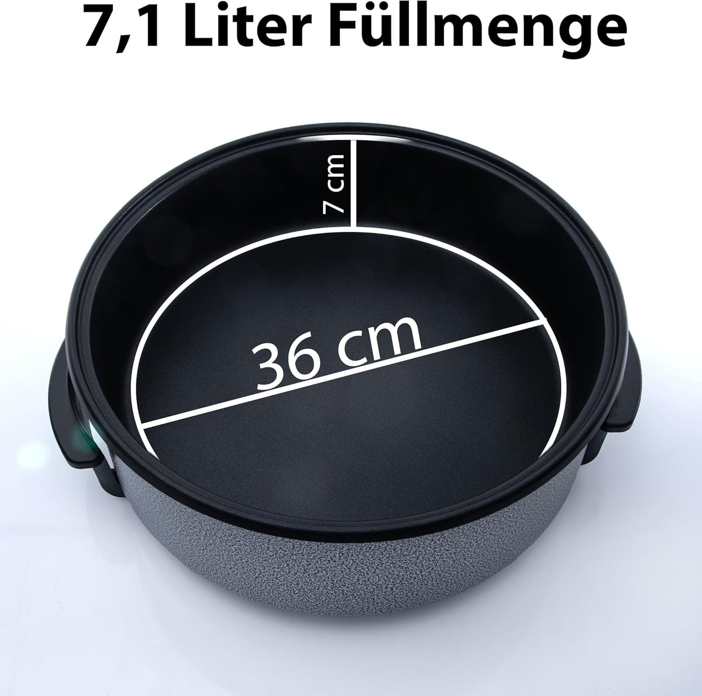 Elektrische Partypfanne mit Antihaftbeschichtung (36x7cm), 36 x 7cm