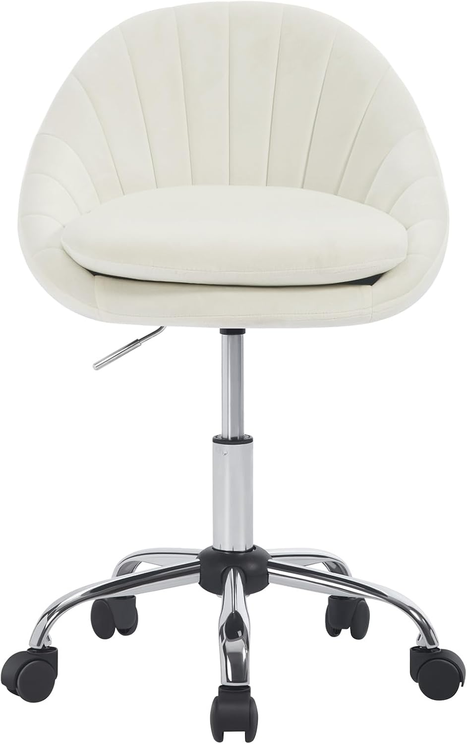 Ergonomischer Drehstuhl, Beige Samt