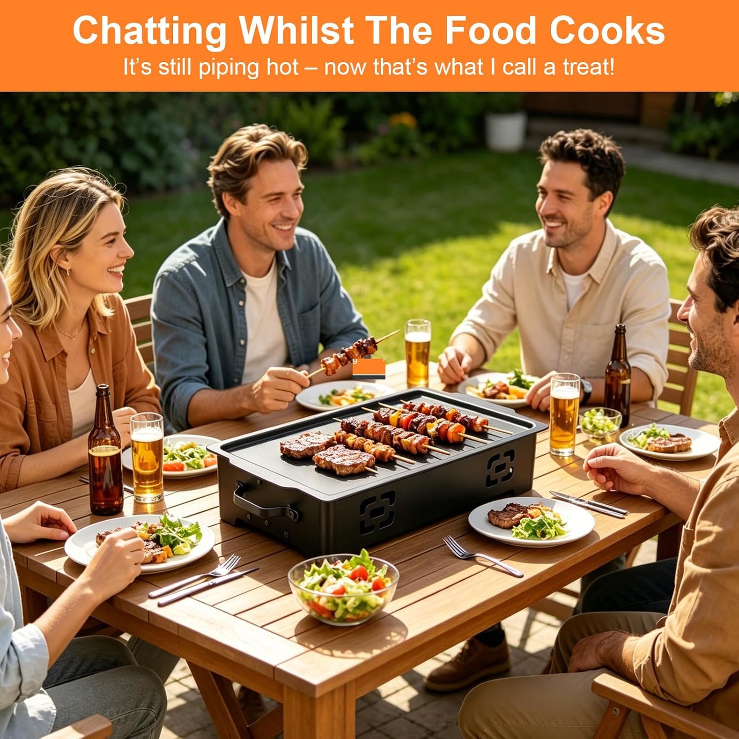 Grill Warmhalteplatte für BBQ und Outdoor Cooking
