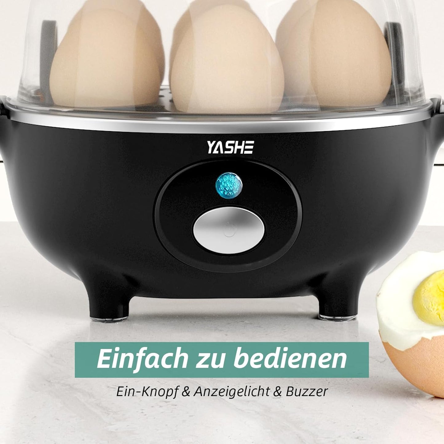 Multifunktioneller Eierkocher mit Signalton
