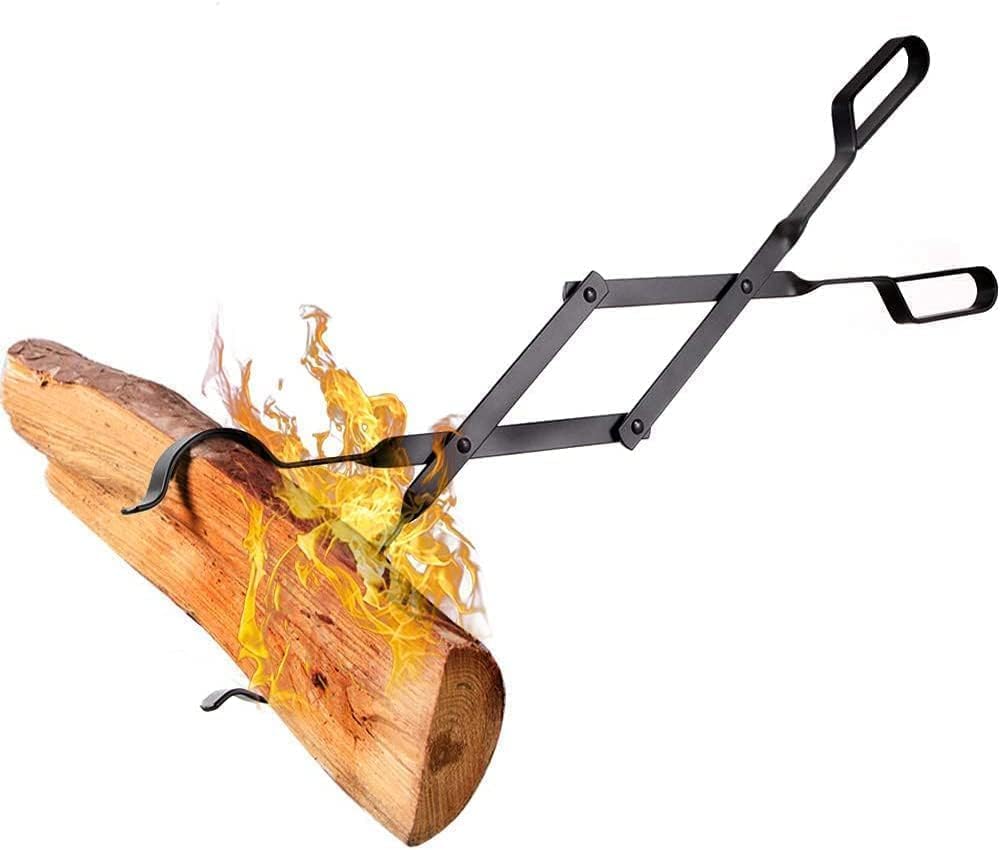 Kaminzangen-Set mit Schürhaken & Feuerzange, Feuerzange & Schüreisen