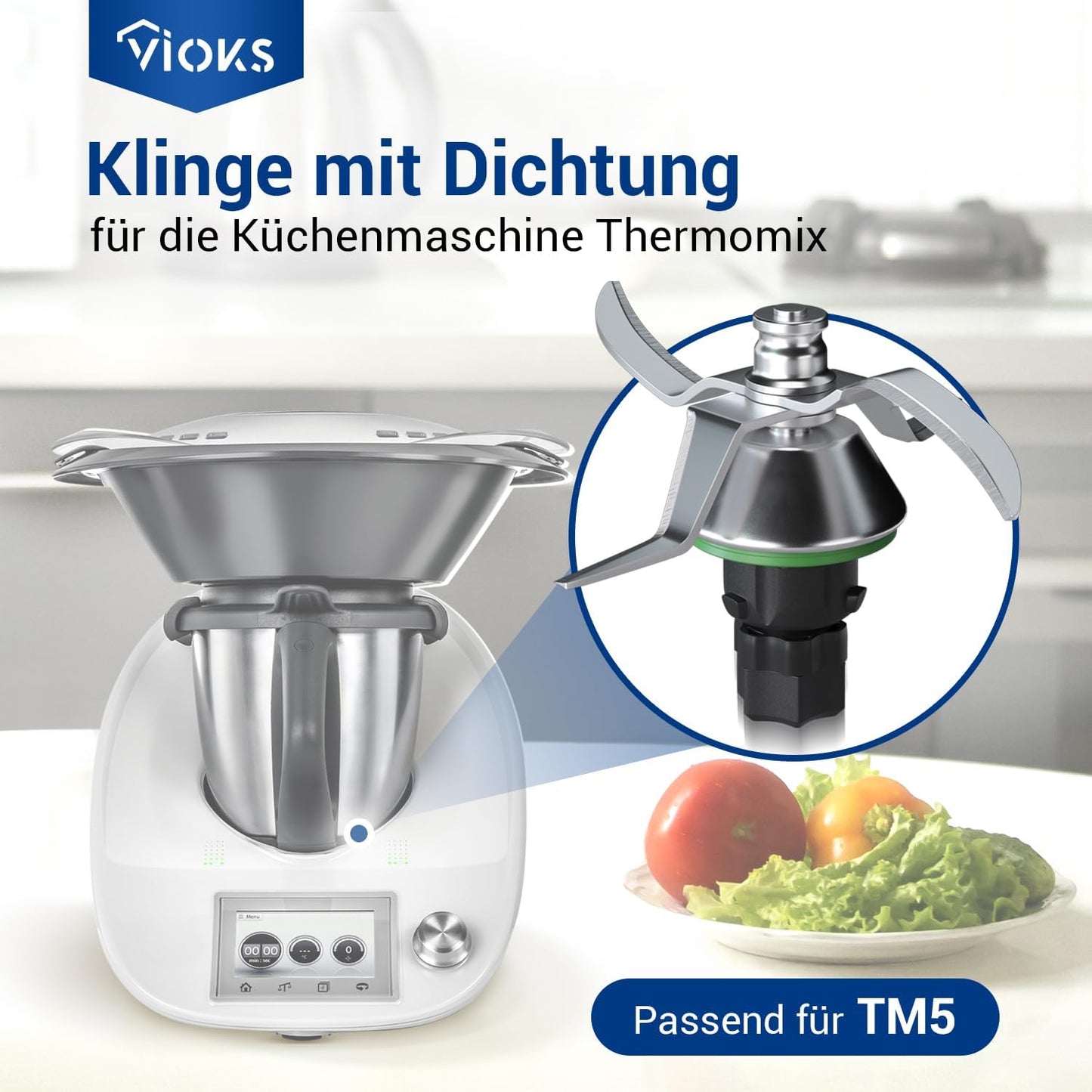Ersatzmesser für Thermomix TM5, Messer Tm5