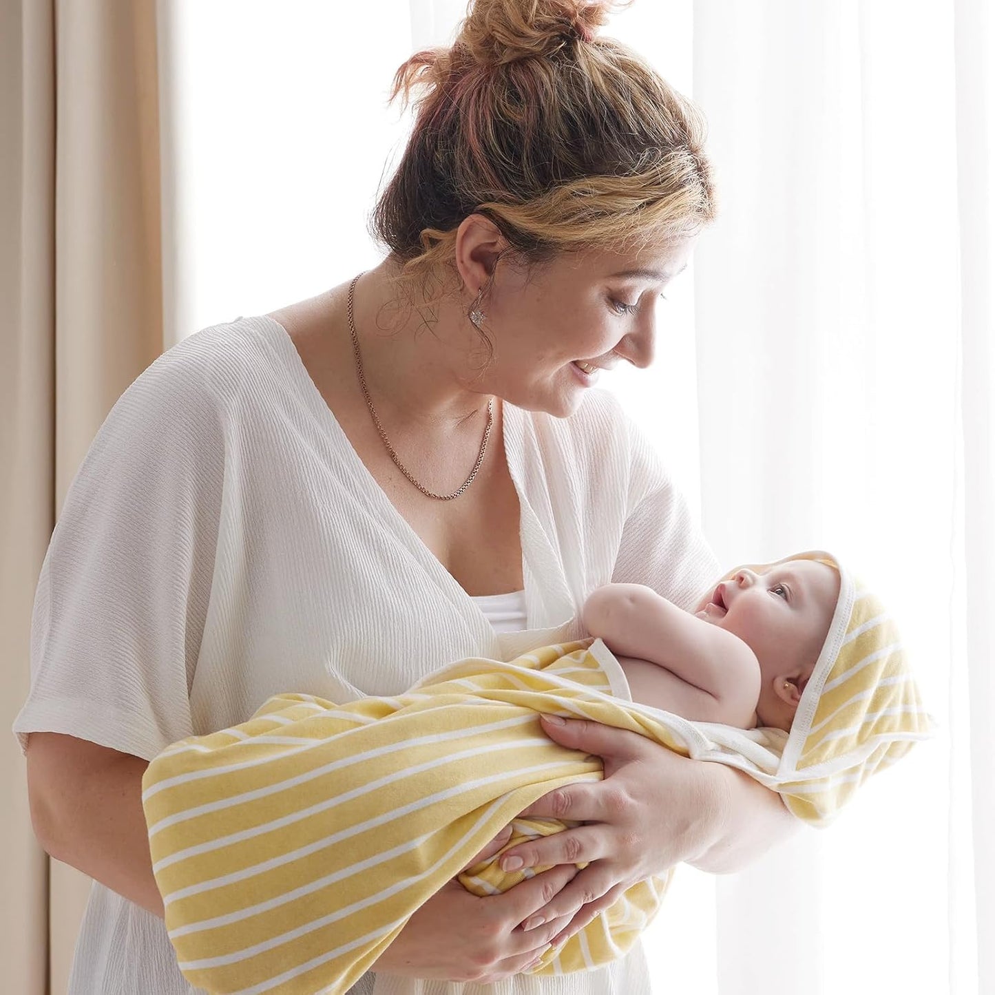 Kapuzentücher-Set für Babys, Gelb