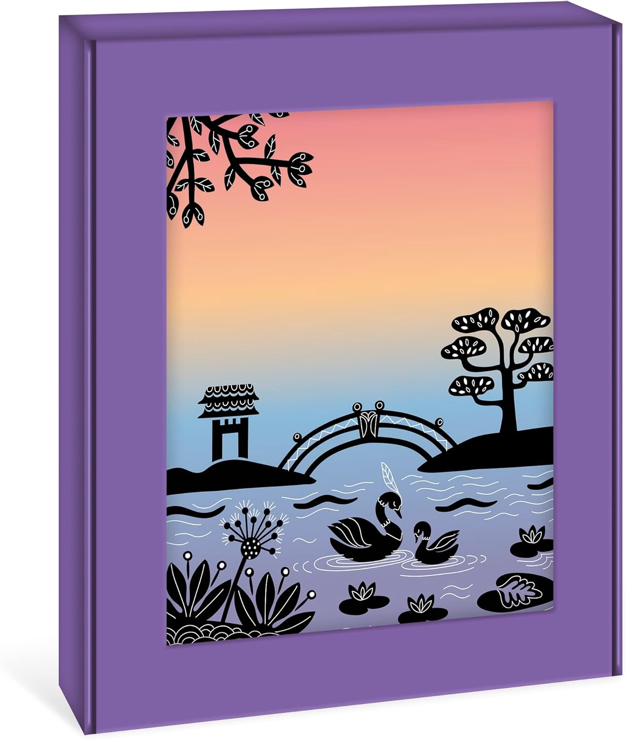 Sunset Lover Aquarell- und Schablonenmalset für Kinder, Sunset Lover