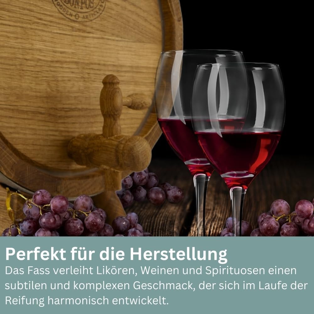 Ausgebranntes Eichenholzfass