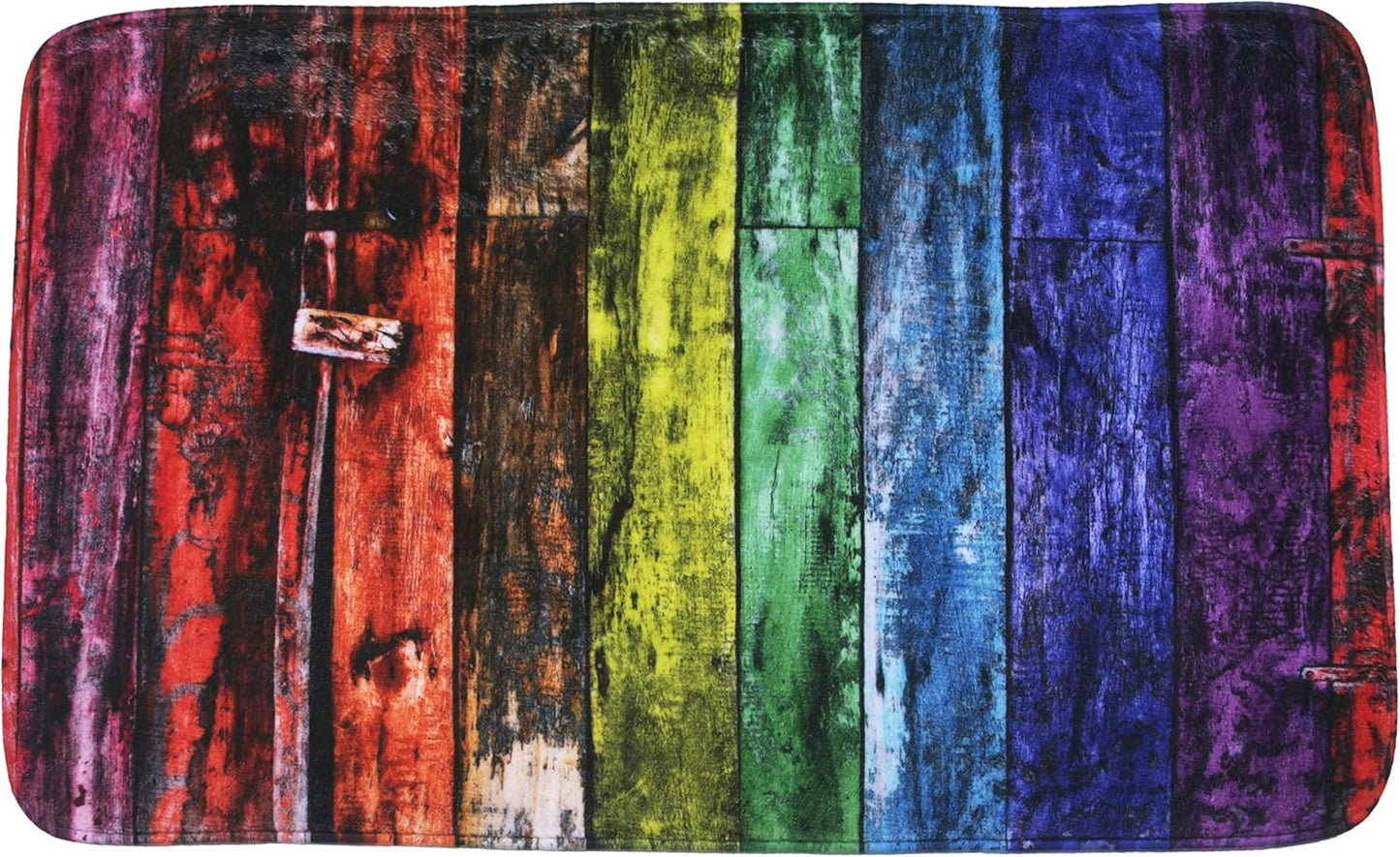 Rutschfester Badteppich, waschbar und weich, Rainbow 70 x 110 cm (Rechteckig)