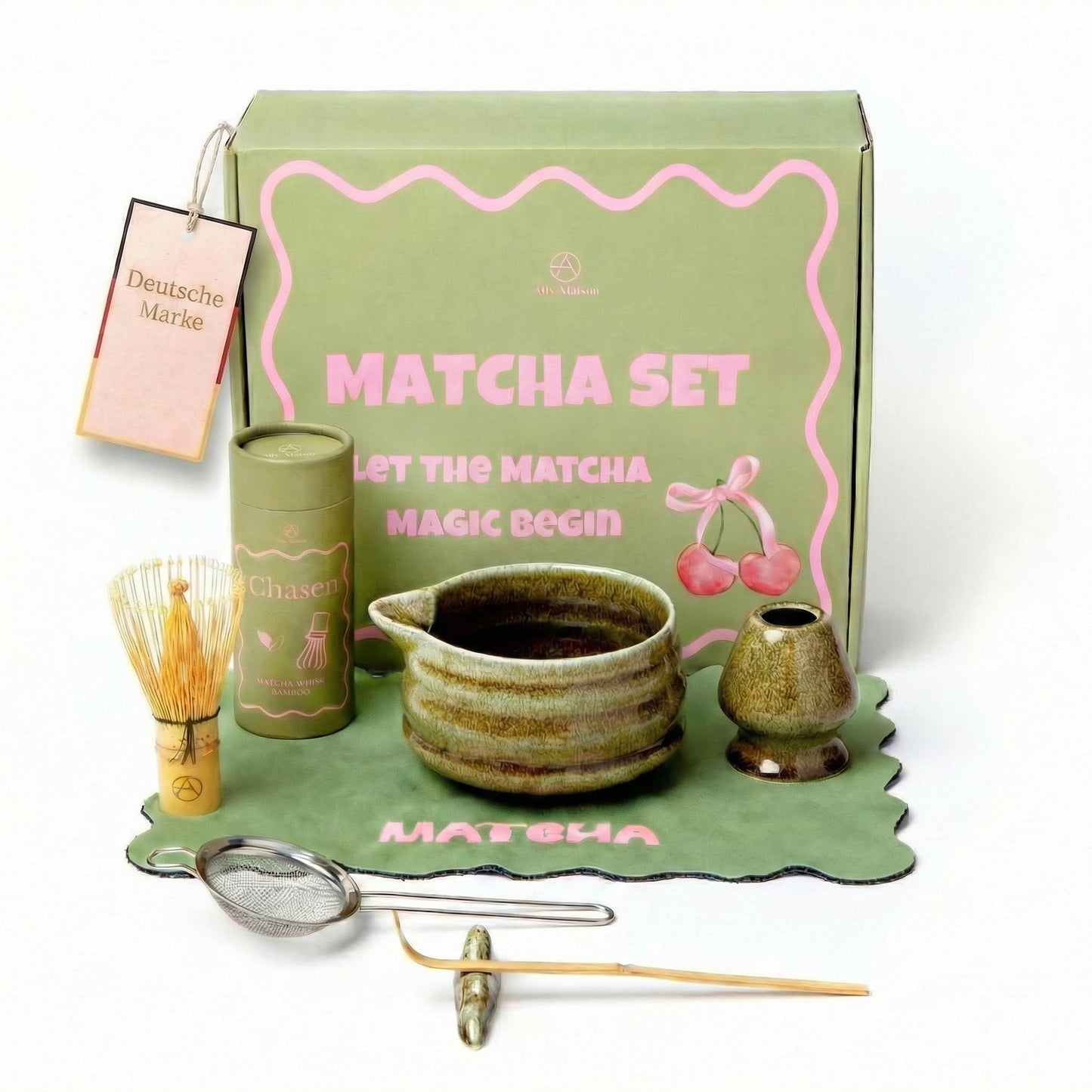 Matcha Ritual Set, Grün 7