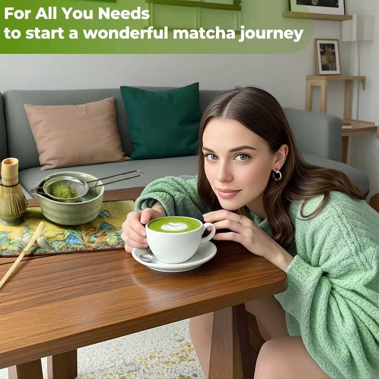 7-teiliges Matcha-Set