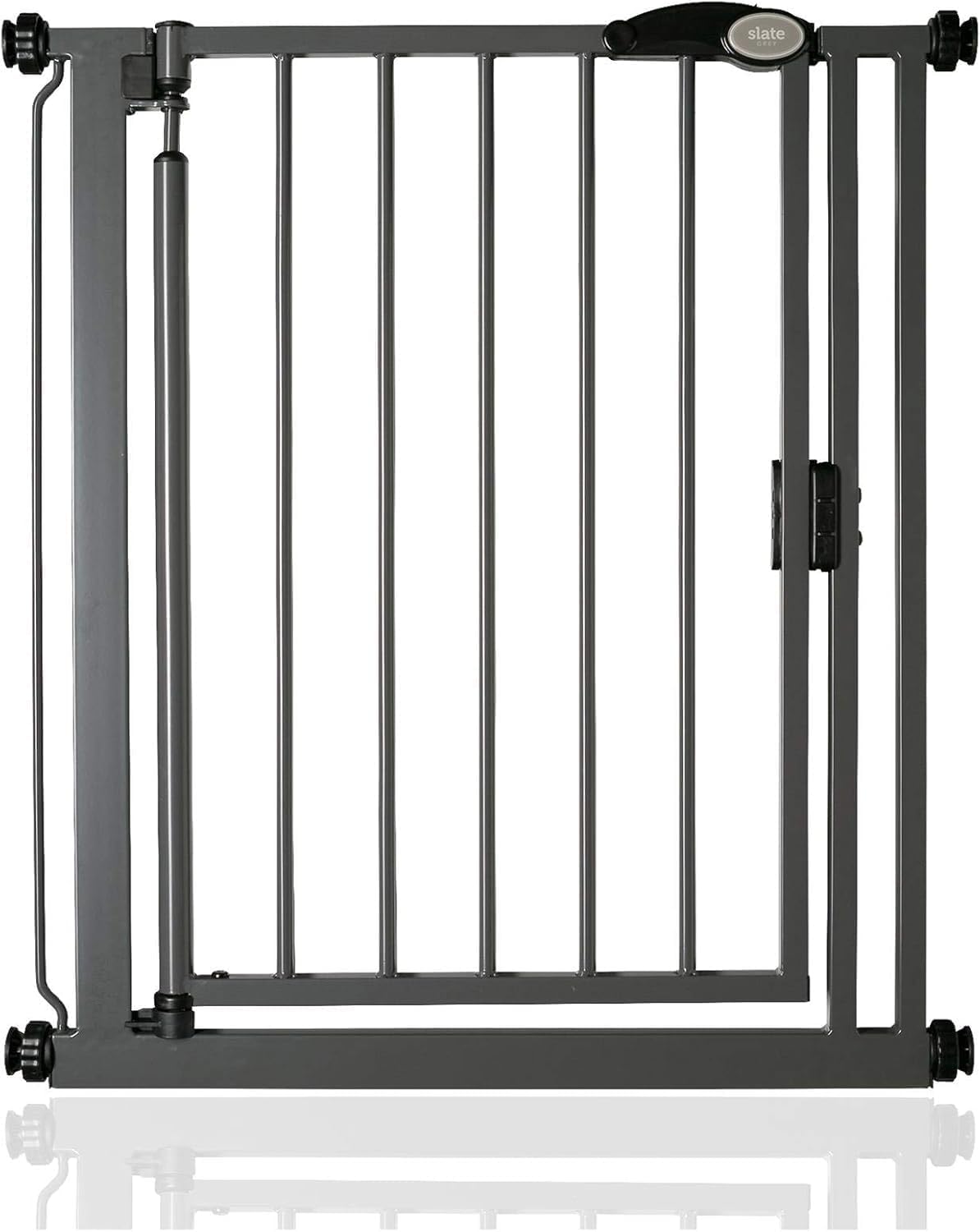 Selbstschliessendes Treppengitter, 68.5-75cm, Grau 68.5cm - 75cm
