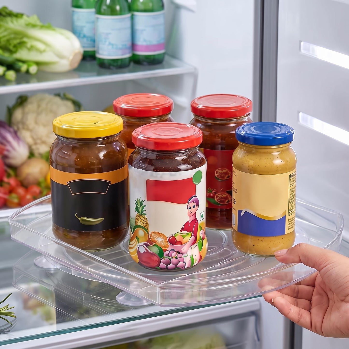 360° Drehbarer Kühlschrank Organizer