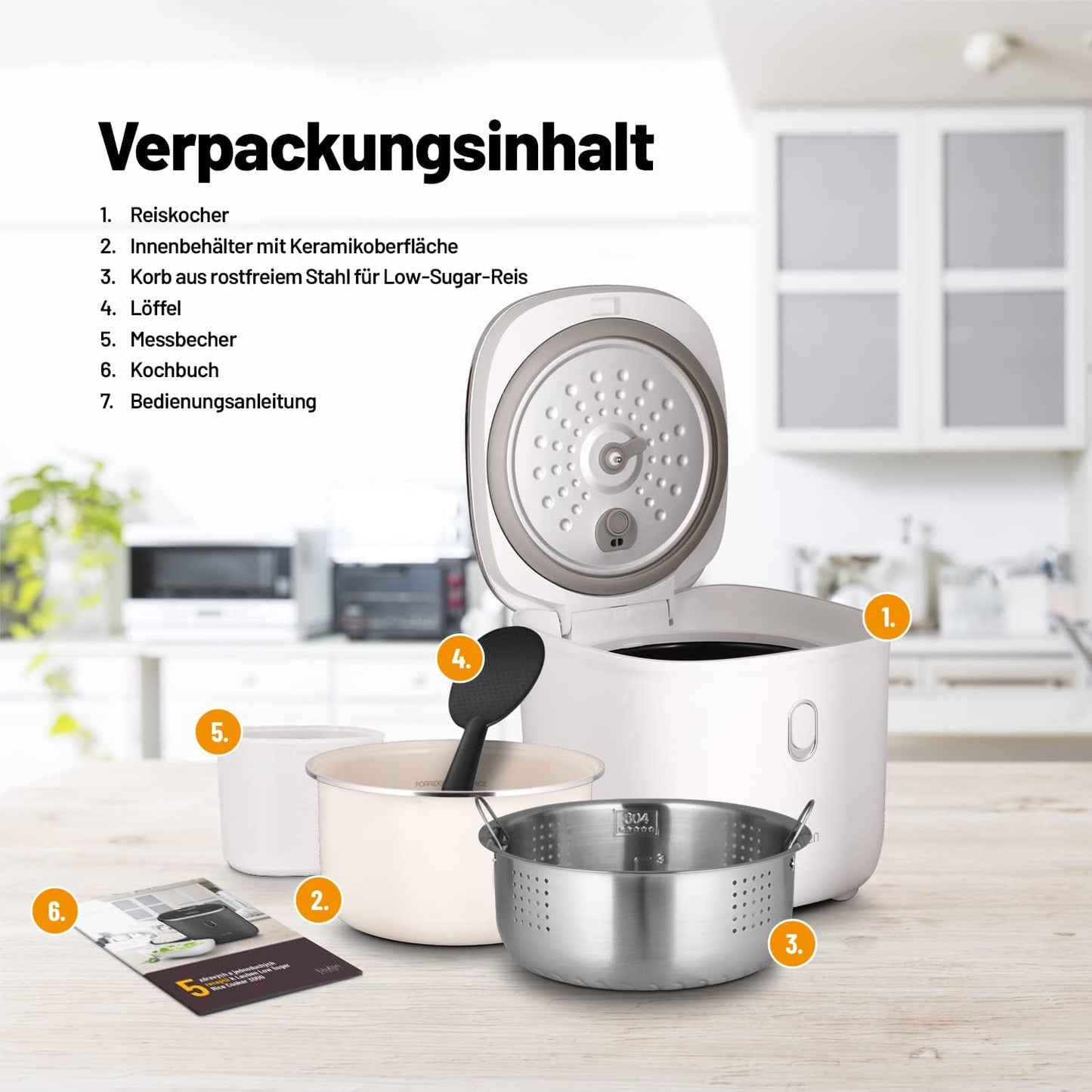 Rice Cooker 3000AT, Weiss