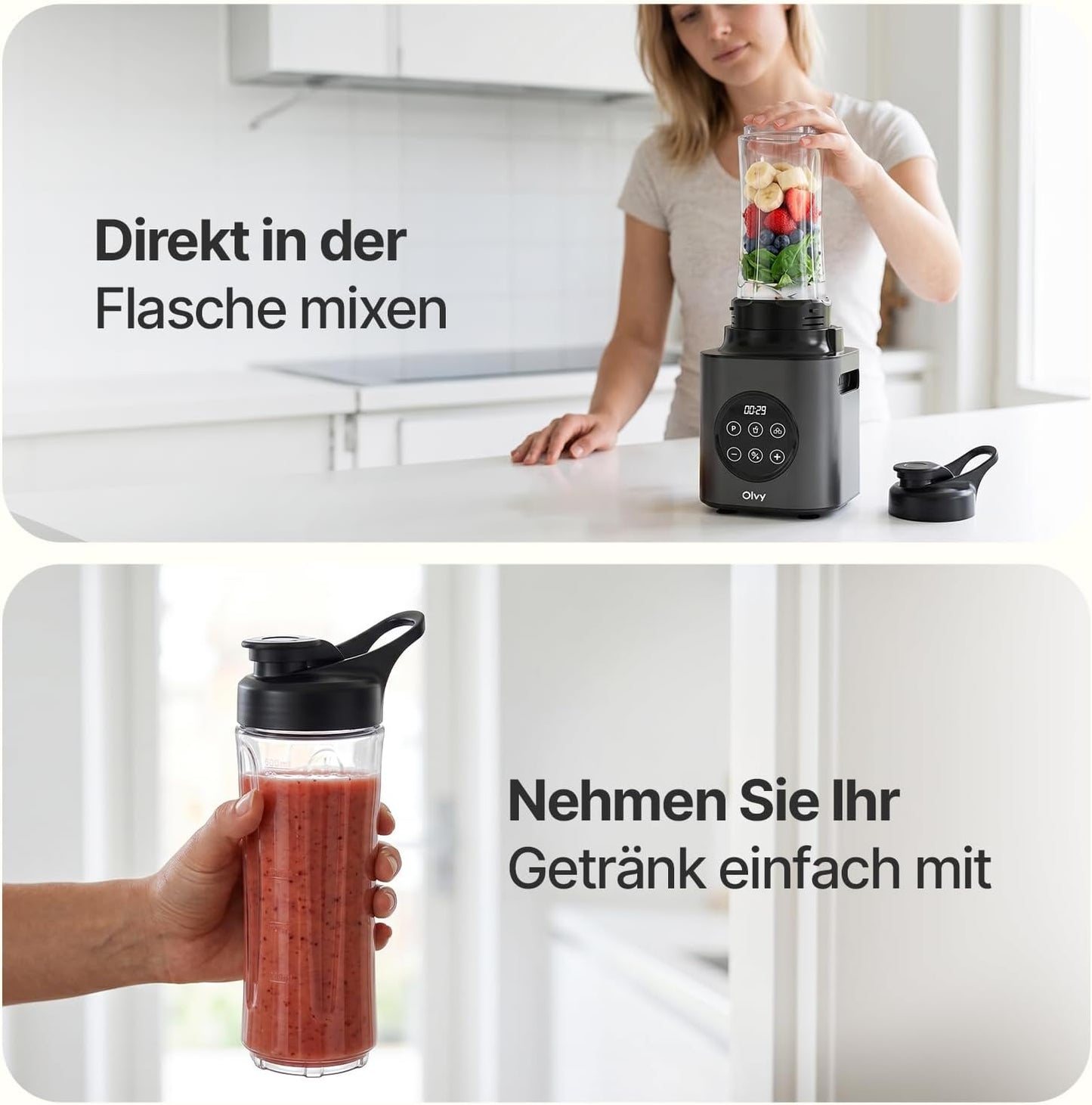 Smoothie Standmixer, Grey
