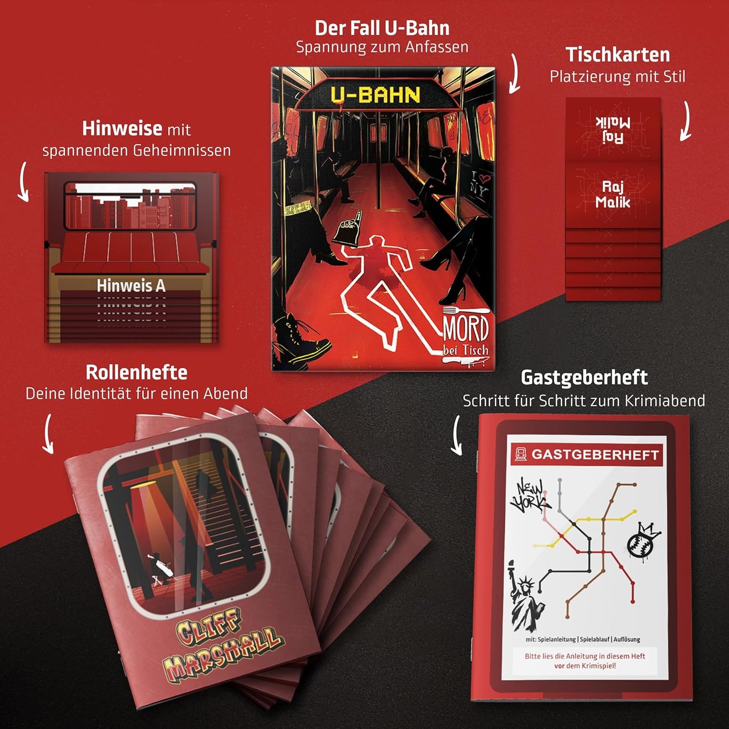 Krimidinner:  Der U-Bahn Fall