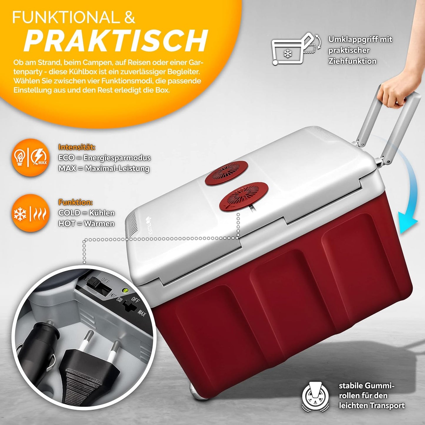 Elektrische Thermobox, Rot