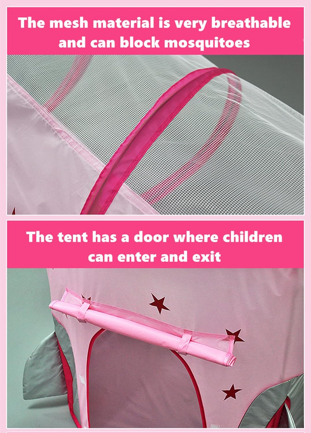 Spielzelt-Set, Rosa Rakete