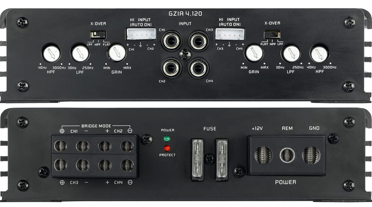 GZIA 4.120-4/2-Kanal Endstufe mit 550 Watt