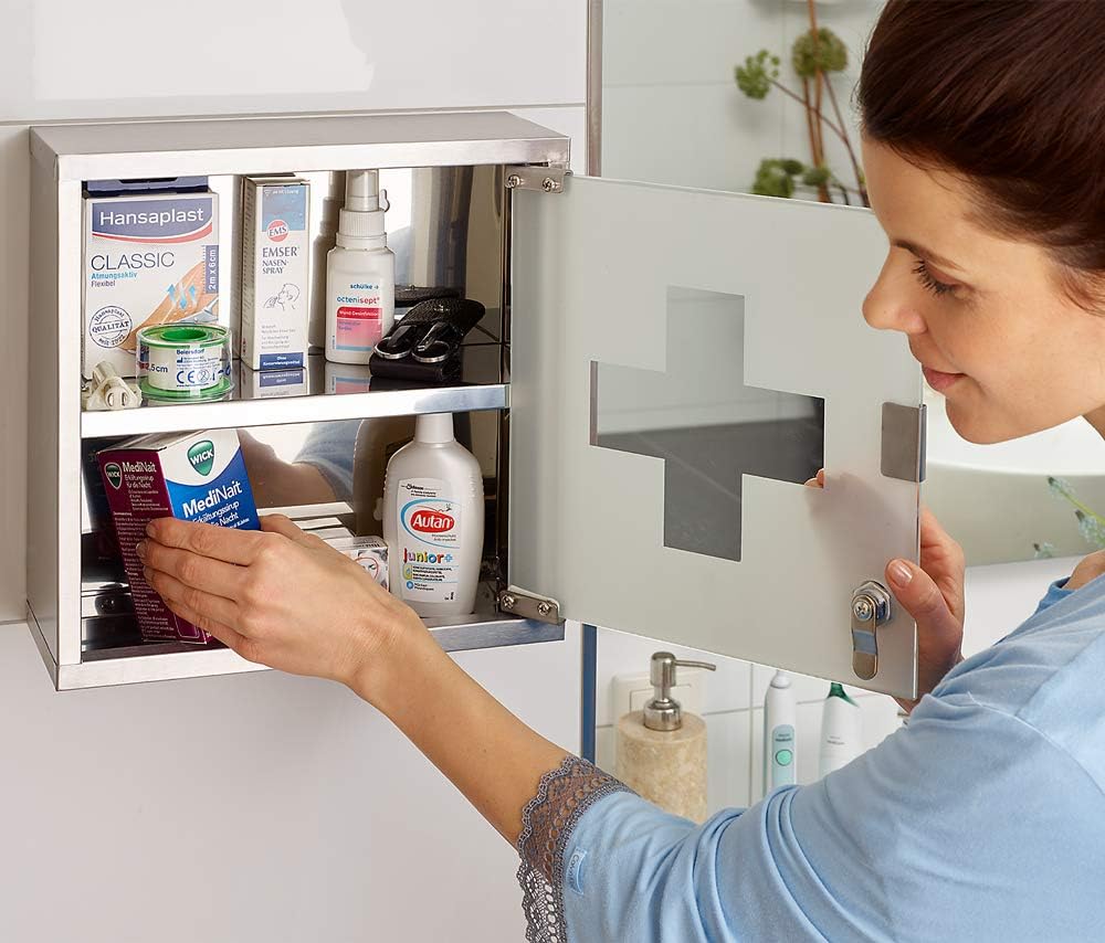 Medizinschrank, 2 Fächer