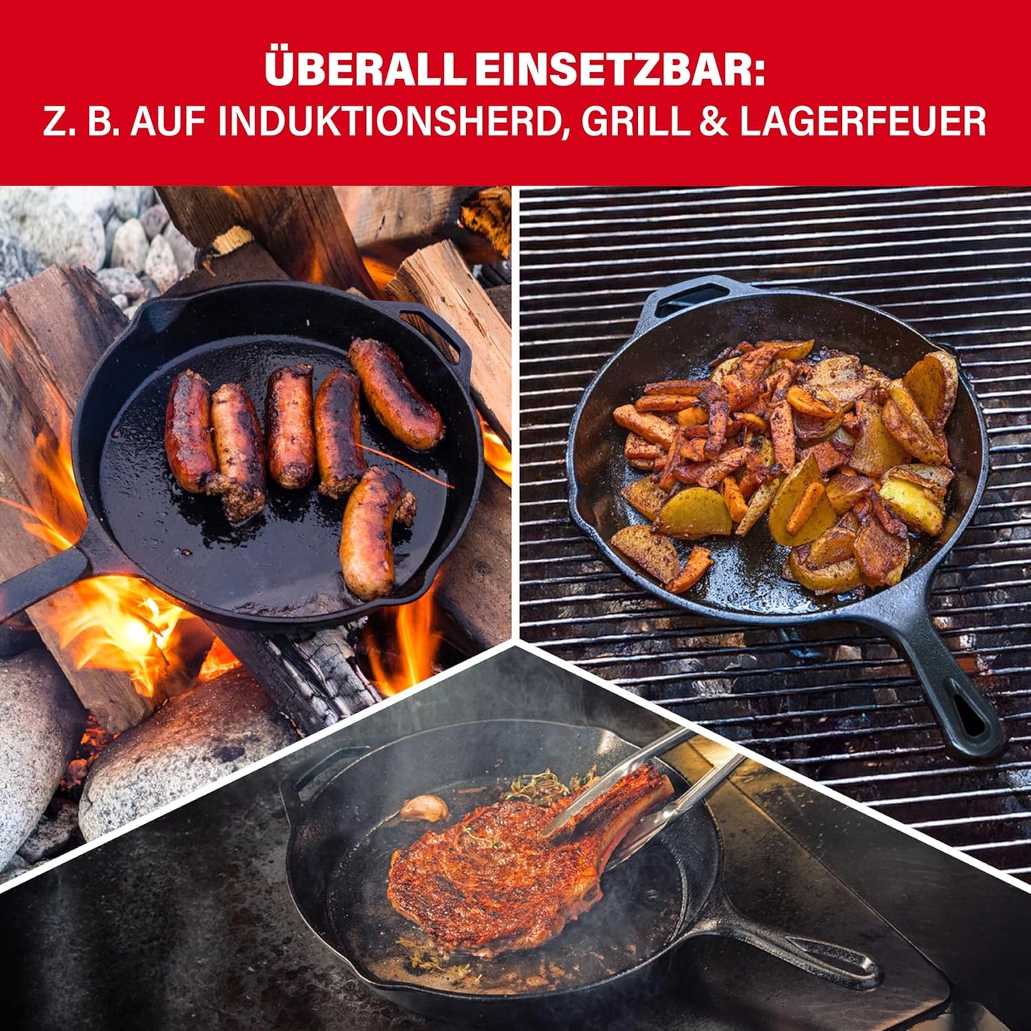 Gusseisenpfanne, 28cm