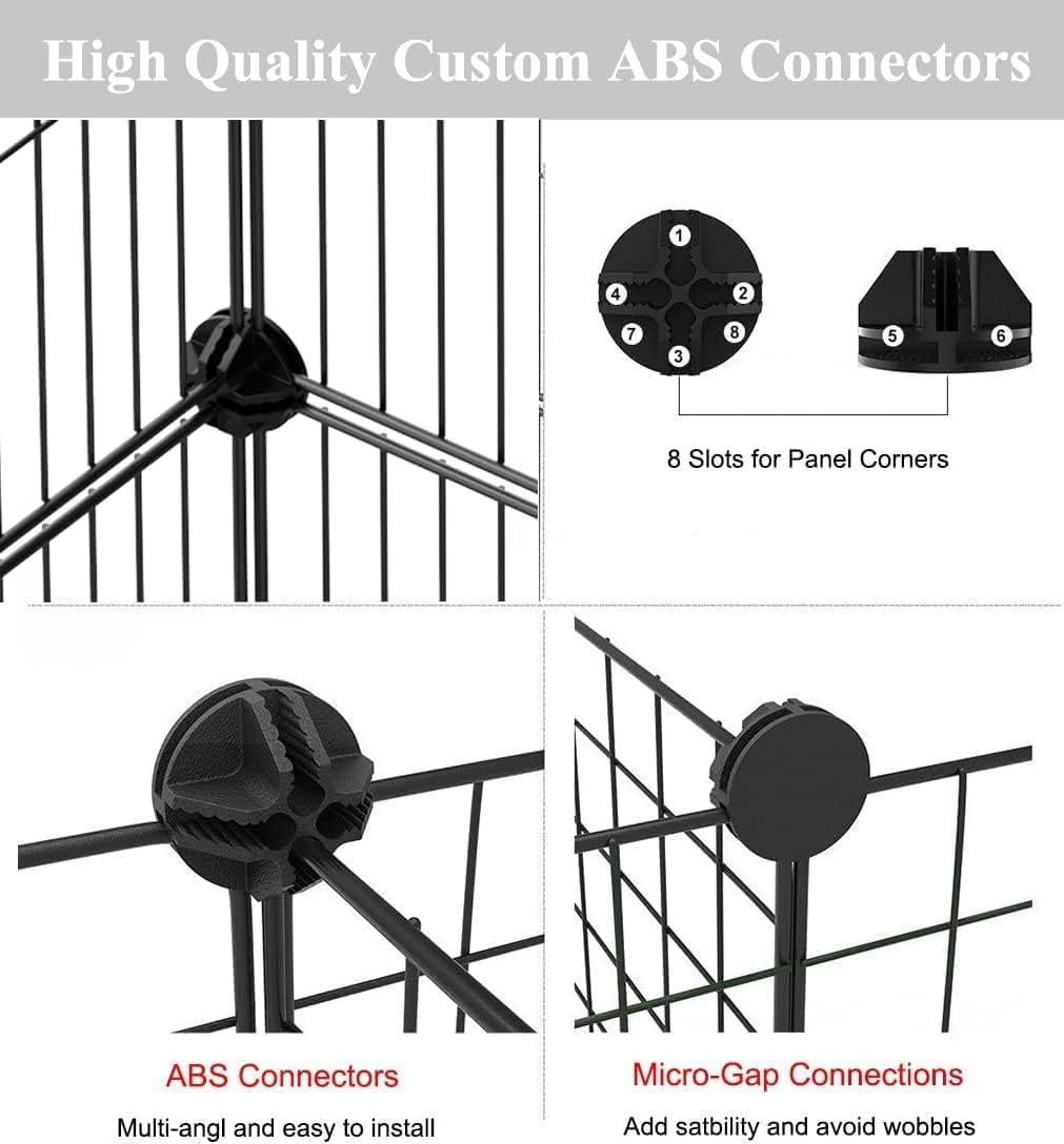 12-teiliges Kaninchengehege Kit mit Tür, 30x38 12pcs