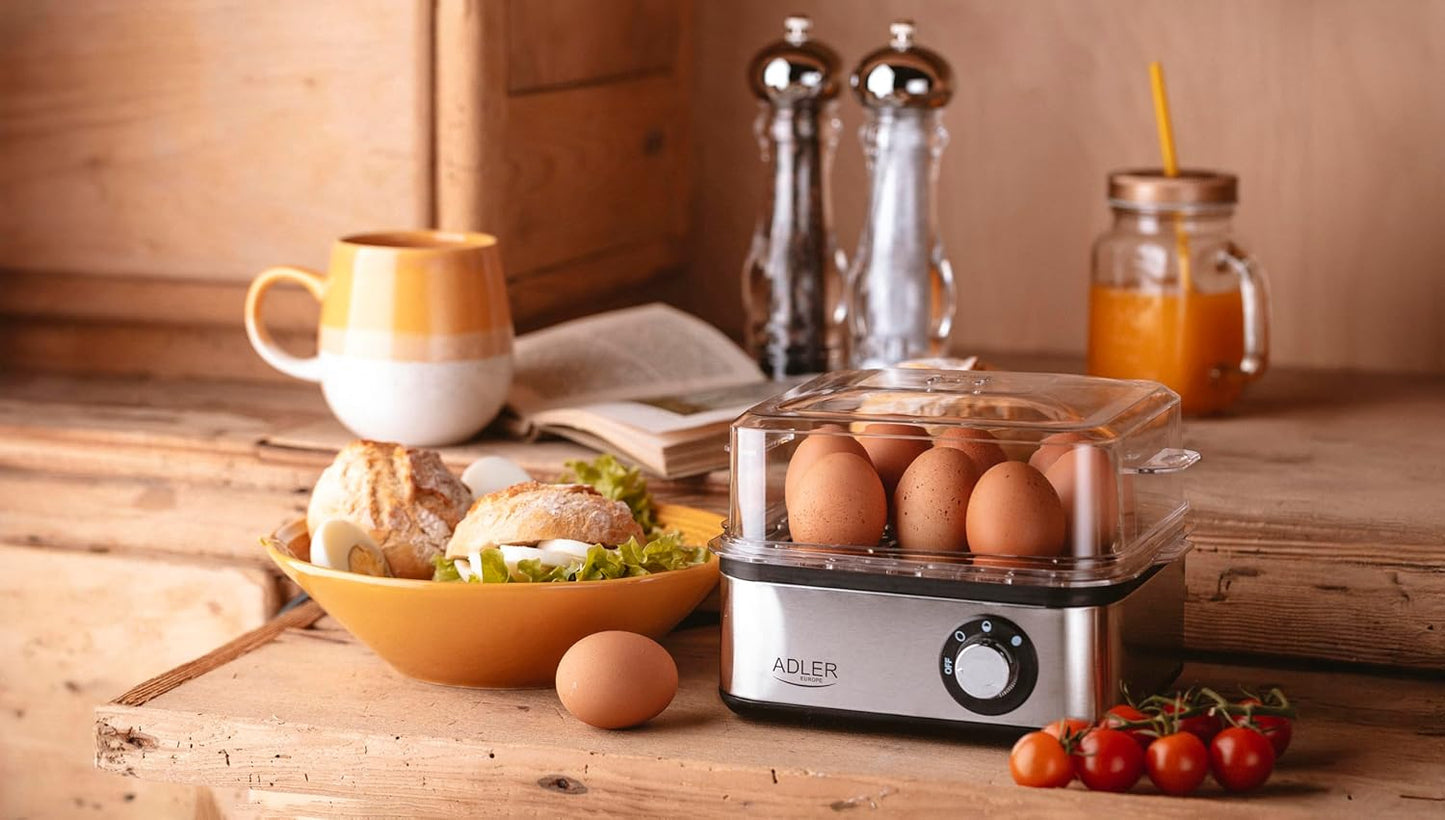 Eierkocher AD 4486 für 8 Eier mit Pochierfunktion