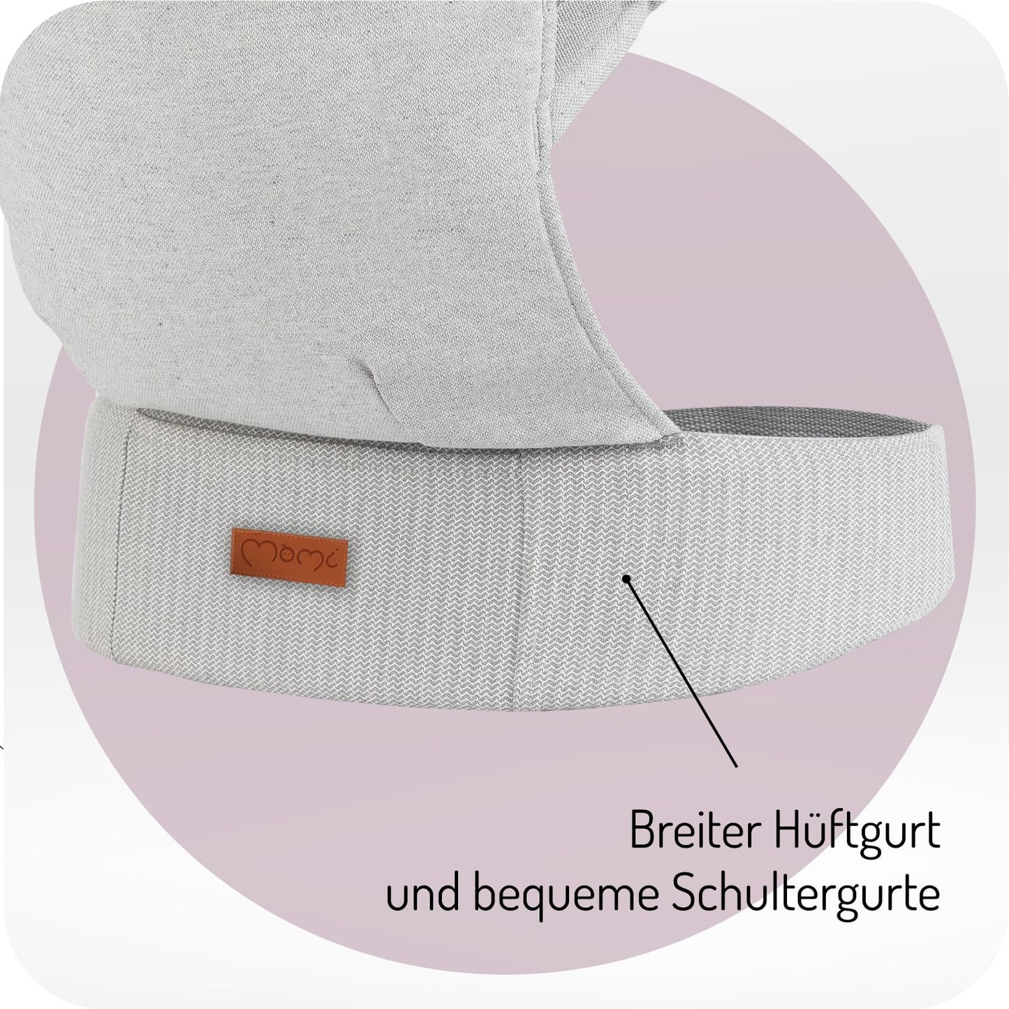 Babytrage mit 2 Tragepositionen, GRAY
