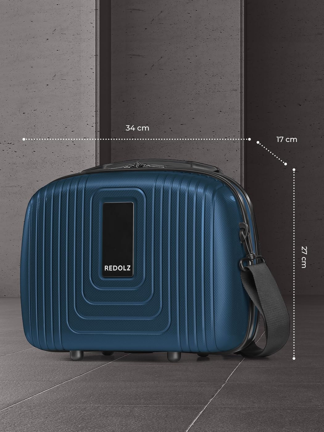 Essentials 14 Beautycase 34 cm, Dark Blue Metallic Beauty Case (34 cm)
