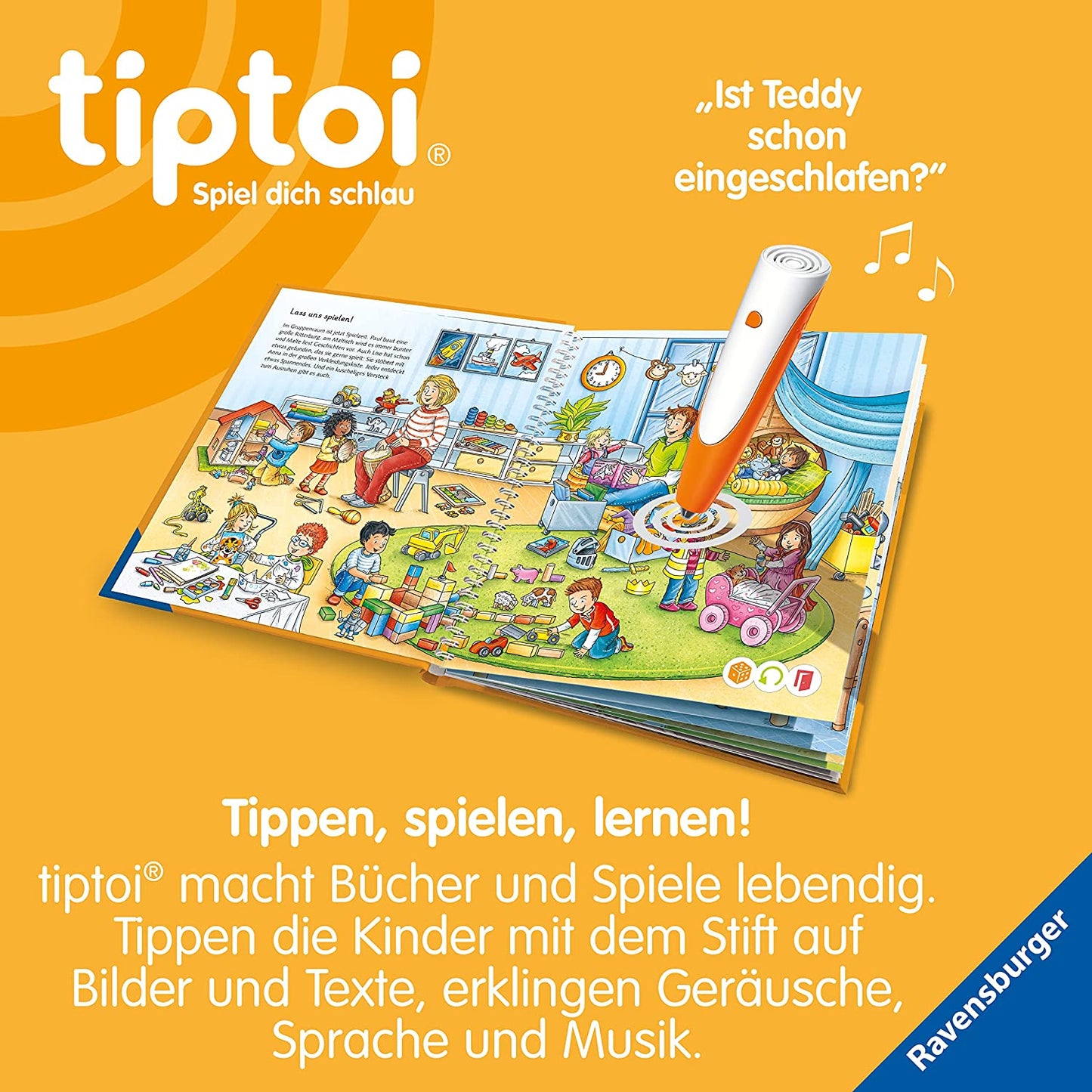tiptoi Starter-Set: Mein Wörter-Bilderbuch Kindergarten, Lernbuch, Traditionell