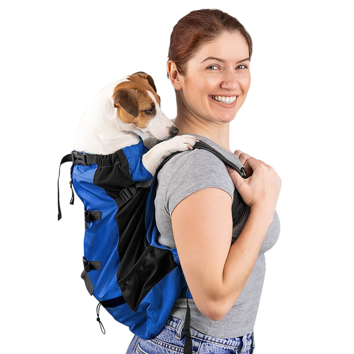 Hundetragerucksack, L Blau