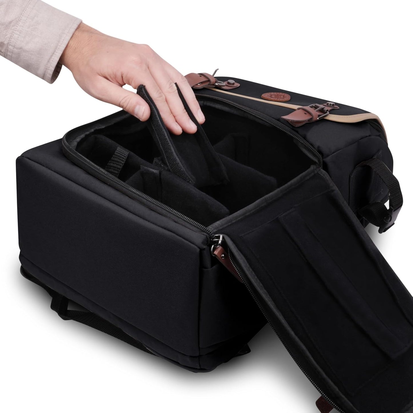 Sammelkarten-Aufbewahrungsbox-Rucksack, Einheitsgrösse Schwarz