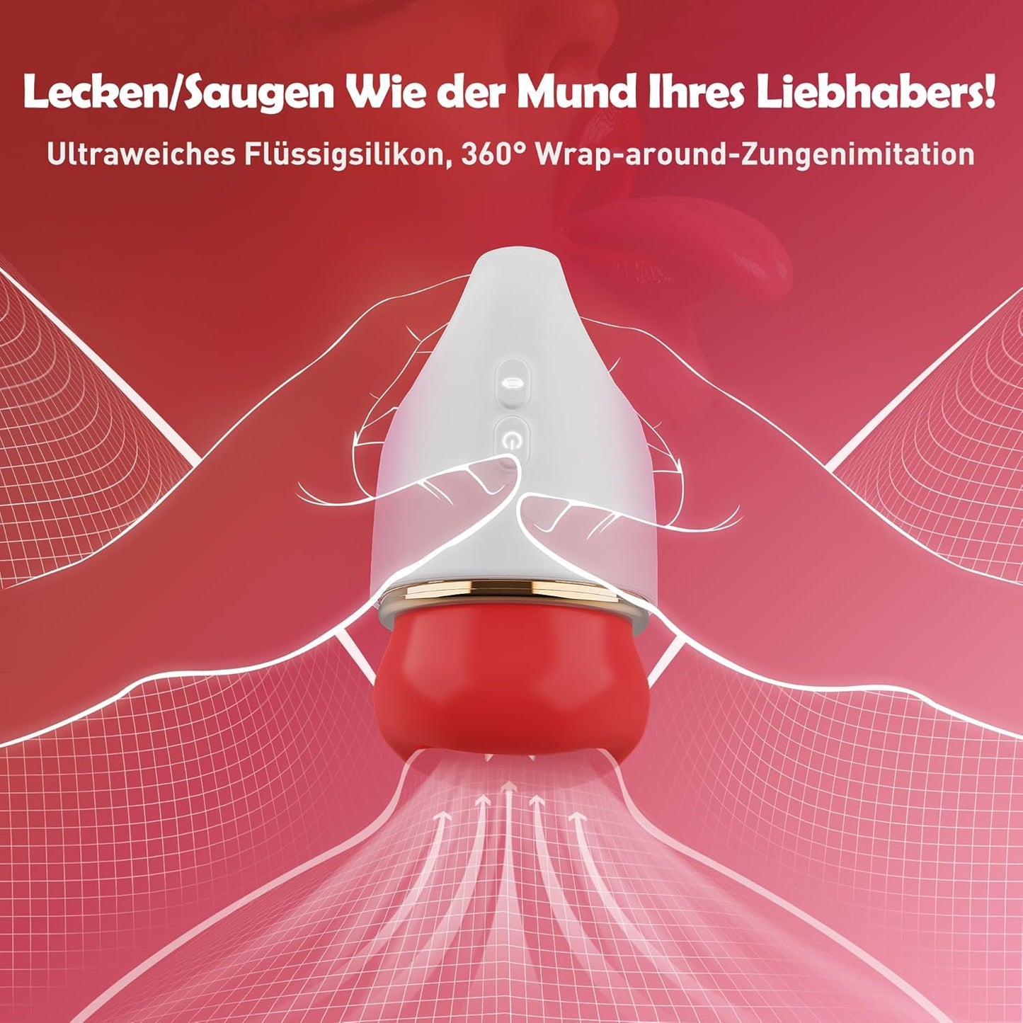3-in-1 Vibrator mit Klitorisstimulator