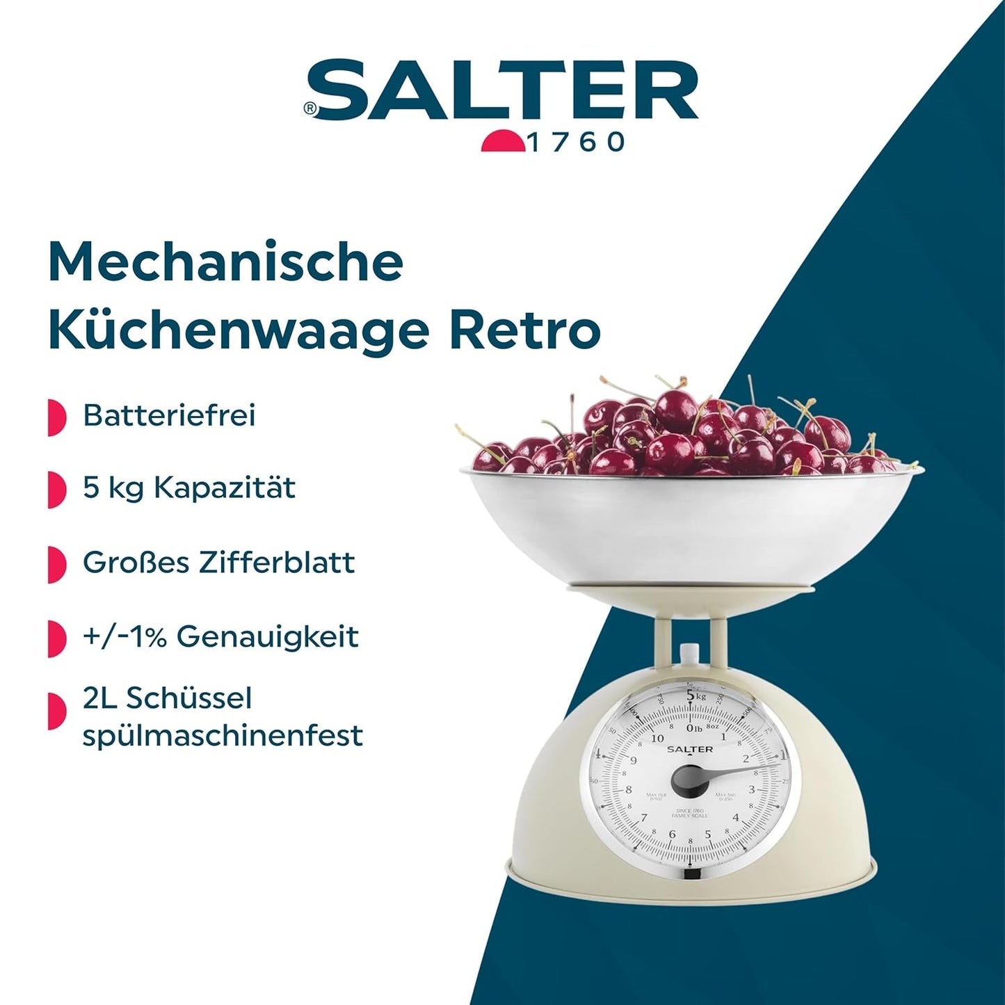 Mechanische Küchenwaage mit 5kg Kapazität