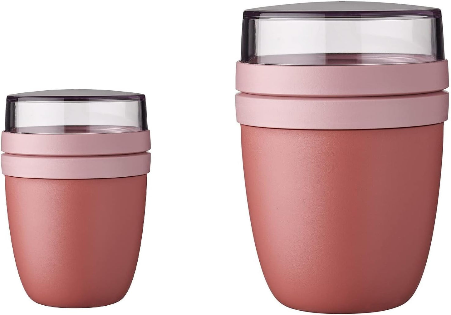Lunchpot Ellipse Duo Pack - Müslibecher To Go, Vivid Mauve Duo Pack Lunchpot