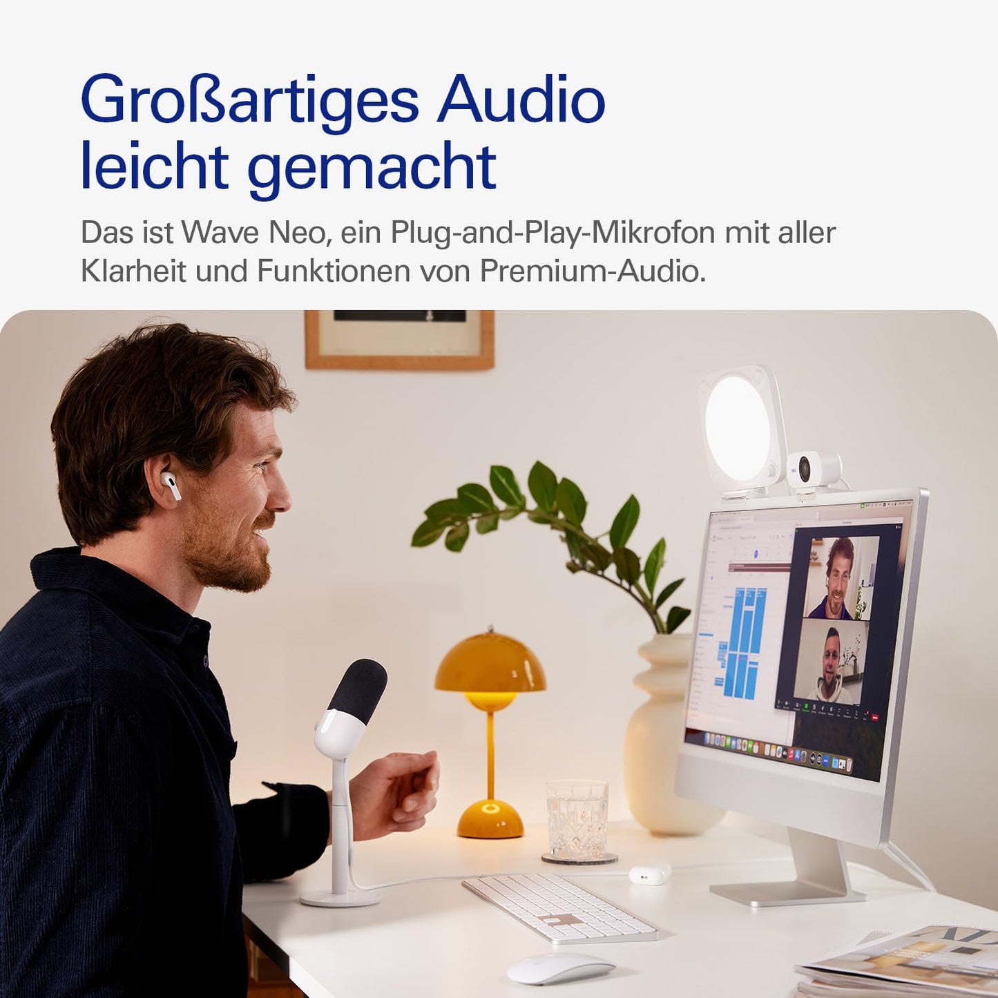 Wave Neo Kondensatormikrofon mit Stummschaltung, Wave Neo