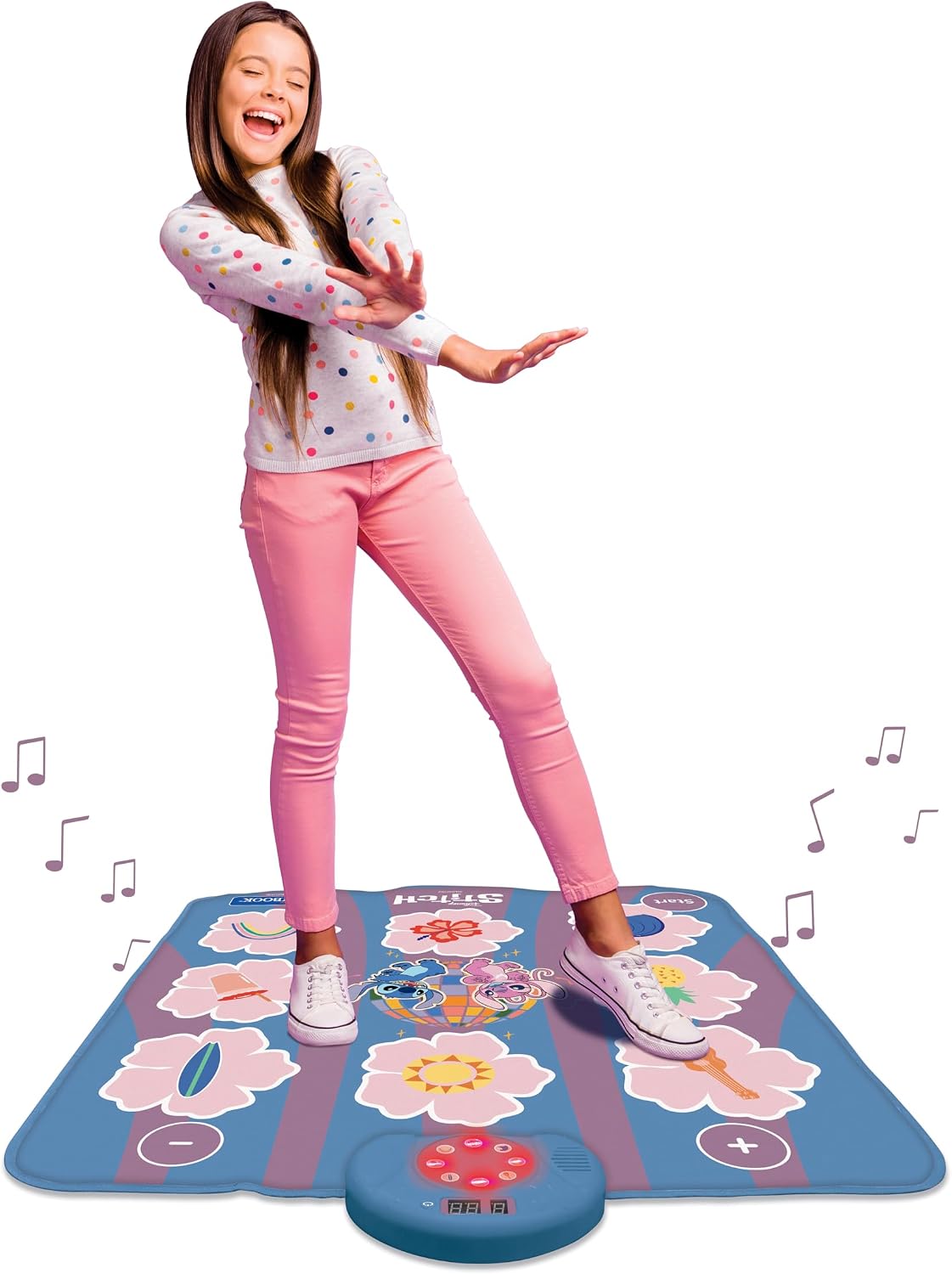 Elektronische Tanzmatte Stitch mit Bluetooth und 6 Spielmodi, Disney Stitch