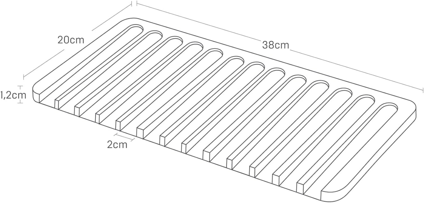 Silikon-Abtropfmatte FLOW, Weiss