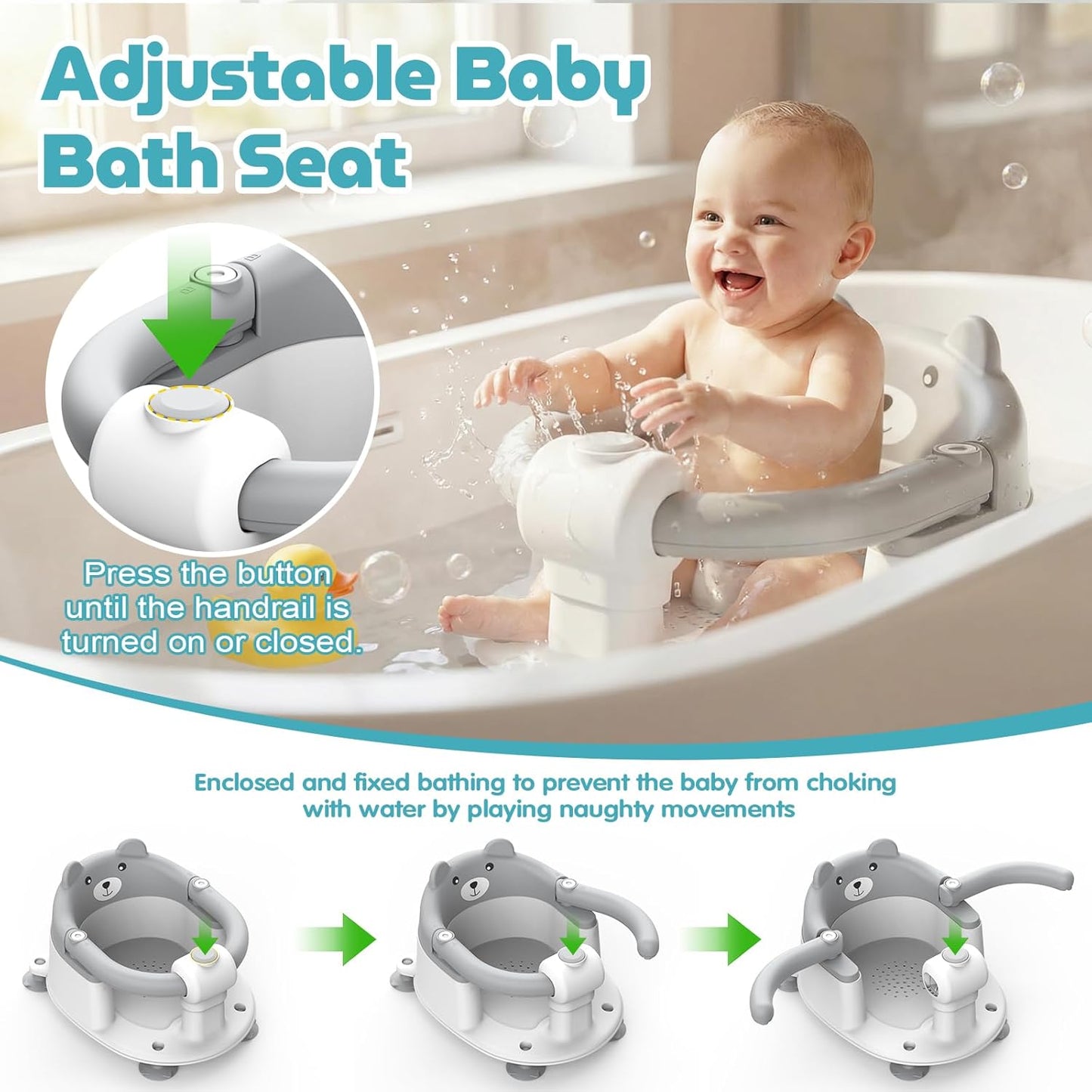 Babybadewannensitz mit Saugnäpfen