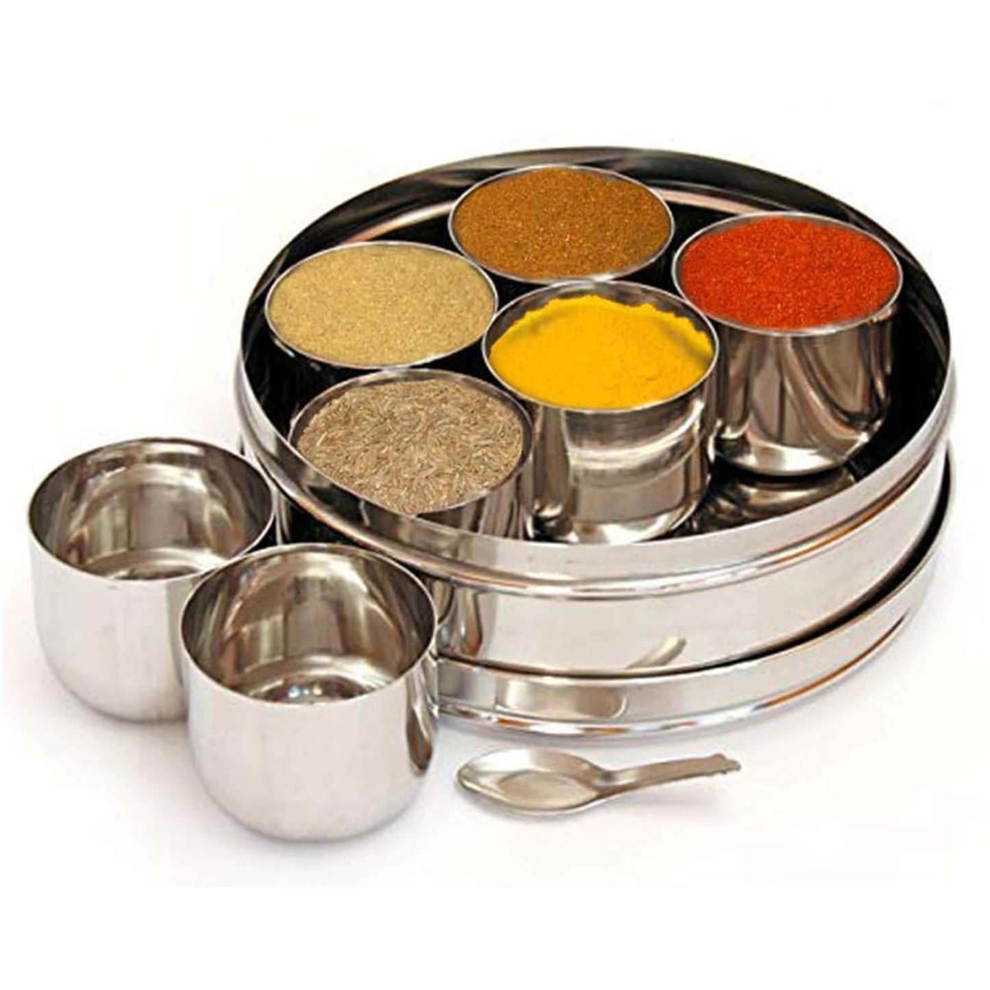 Masala-Gewürzbox mit Löffel