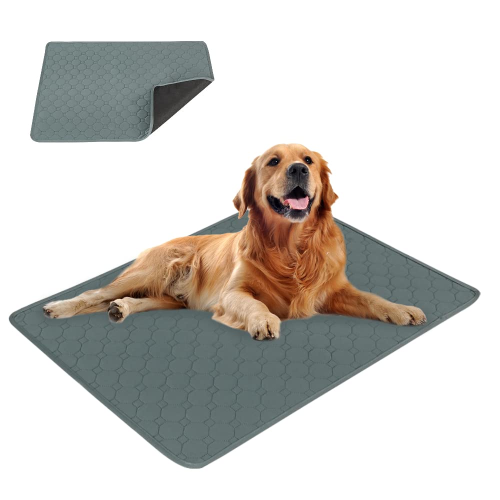 Waschbare Trainingsunterlage für Welpen, L:(100x70 cm) Grau-1 Stück