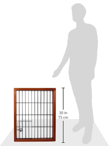 Freistehendes Haustiergitter mit kleiner Haustiertür, 22"-62"W x 28"H